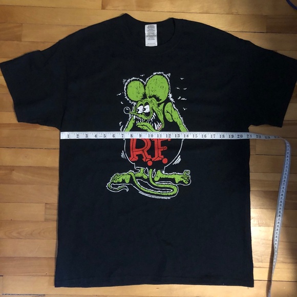 New Large Rat Fink T-Shirt Rockabilly Retro Gearhead Car Show Punk - Picture 2 of 8